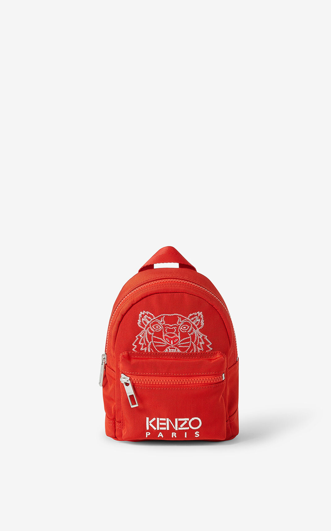 Kenzo Kampus Tiger Lona mini Mochila Hombre Rojas | 8541203-NV